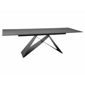   Westin Pietra Di Savoia Bővíthető Kerámia Étkezőasztal Világosszürke Matt Üveglappal