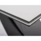   Westin Diamond Ceramic Bővíthető Üvegasztal Krém Matt Fekete Vázzal