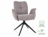 Wing Brego Forgó Étkezőszék Szürke Szövet Kárpittal