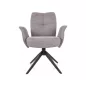 Wing Brego Forgó Étkezőszék Szürke Szövet Kárpittal